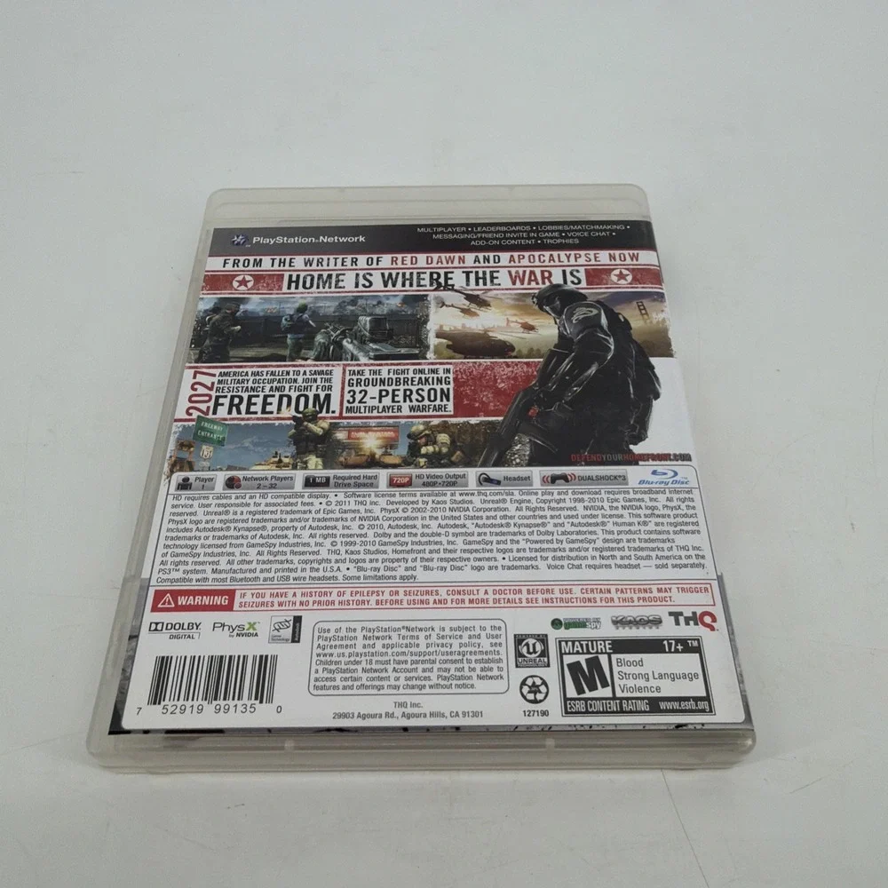 Homefront (Sony PlayStation 3, 2011) PS3 Game